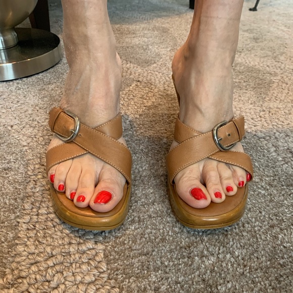 Platform Italian leather sandals - Picture 4 of 7